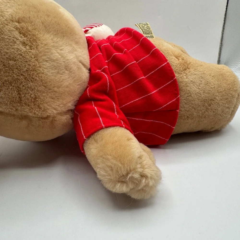 Applause Plush Puppy Sleepover Dog Small Tan Red I Love Heart Vintage‎ 1987 Toy